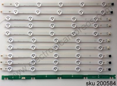 KIT DE LED´S PARA TV LG (10 PIEZAS) / 6916L-1214A / 6916L-1215A / 6916L-1216A / 6916L-1217A / PANEL LC420DUE (SF)(R1) / MODELOS 42LN5300-UB.BUSYLJR / 42LN400-UA / MAS MODELOS, PANEL´S Y PARTES SUSTITUTAS EN DESCRIPCION